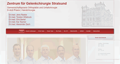 Desktop Screenshot of ortho-stralsund.de